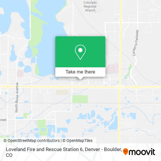 Loveland Fire and Rescue Station 6 map