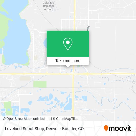 Loveland Scout Shop map