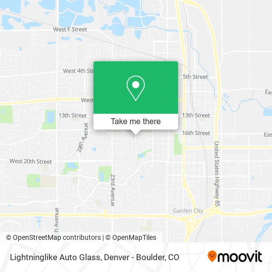 Lightninglike Auto Glass map