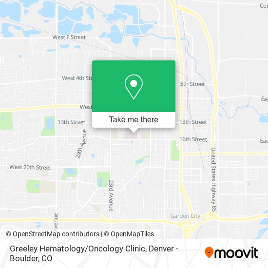 Greeley Hematology / Oncology Clinic map