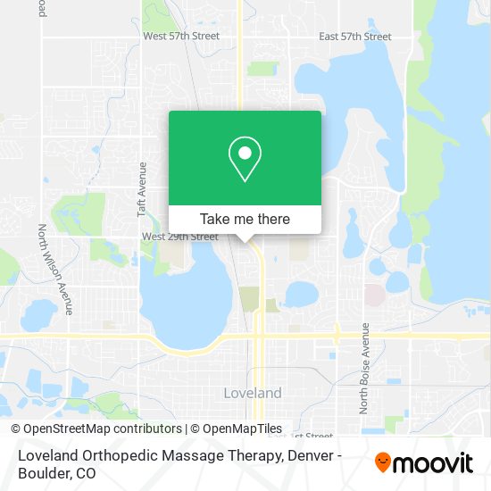 Mapa de Loveland Orthopedic Massage Therapy