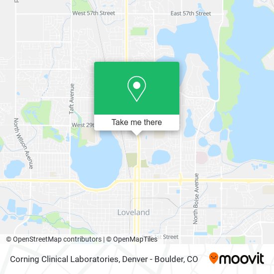Corning Clinical Laboratories map
