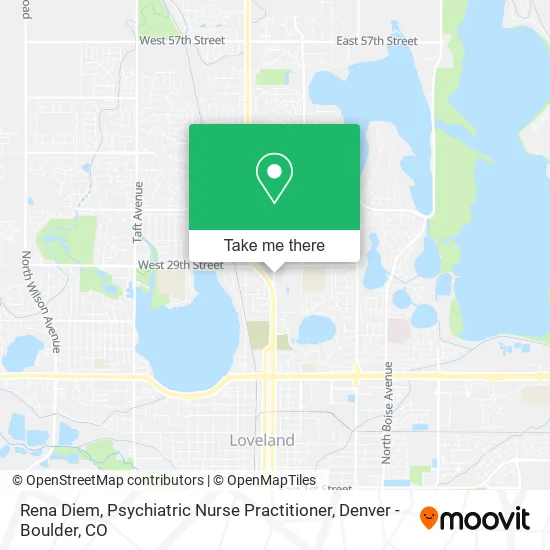 Rena Diem, Psychiatric Nurse Practitioner map