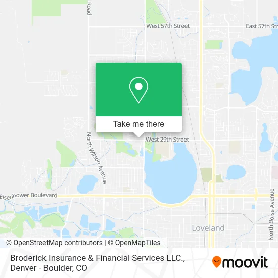 Broderick Insurance & Financial Services LLC. map