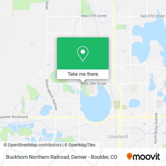 Mapa de Buckhorn Northern Railroad