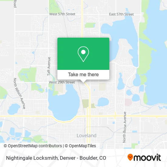Nightingale Locksmith map