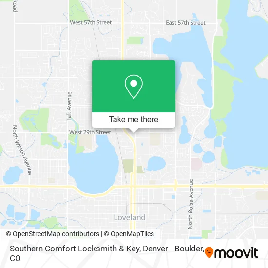 Southern Comfort Locksmith & Key map