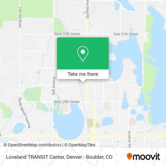 Loveland TRANSIT Center map