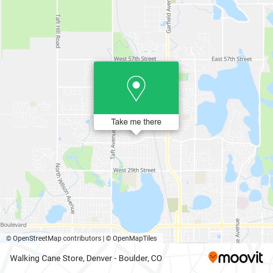 Mapa de Walking Cane Store