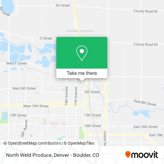 North Weld Produce map