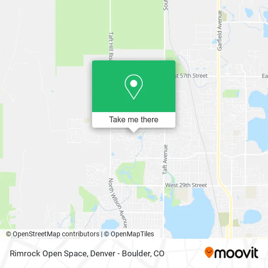 Rimrock Open Space map