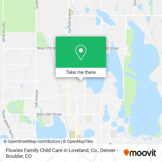 Flowies Family Child Care in Loveland, Co. map