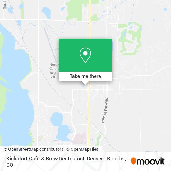 Mapa de Kickstart Cafe & Brew Restaurant