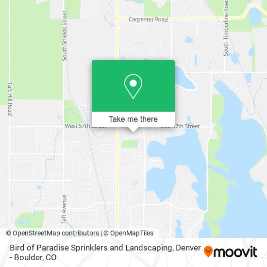 Bird of Paradise Sprinklers and Landscaping map