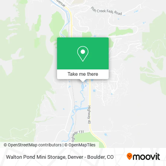 Walton Pond Mini Storage map