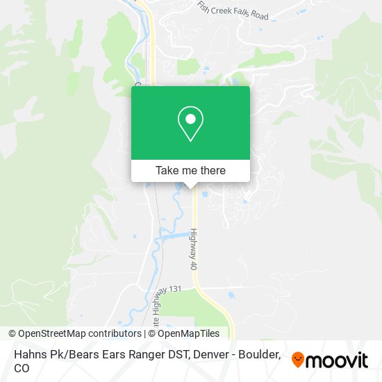 Mapa de Hahns Pk/Bears Ears Ranger DST