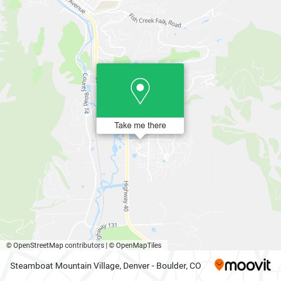 Steamboat Mountain Village map