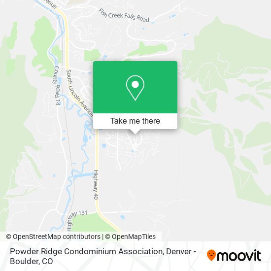 Powder Ridge Condominium Association map
