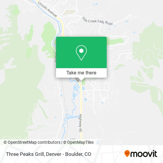 Mapa de Three Peaks Grill