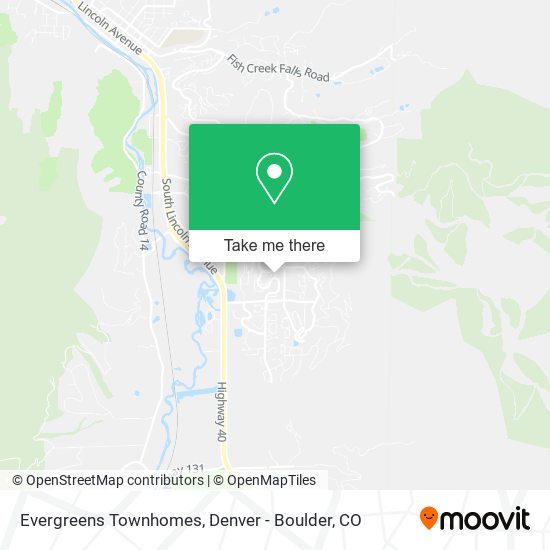 Evergreens Townhomes map