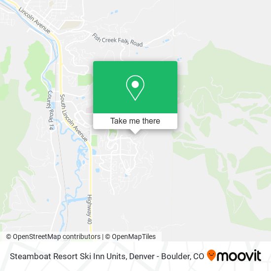 Steamboat Resort Ski Inn Units map