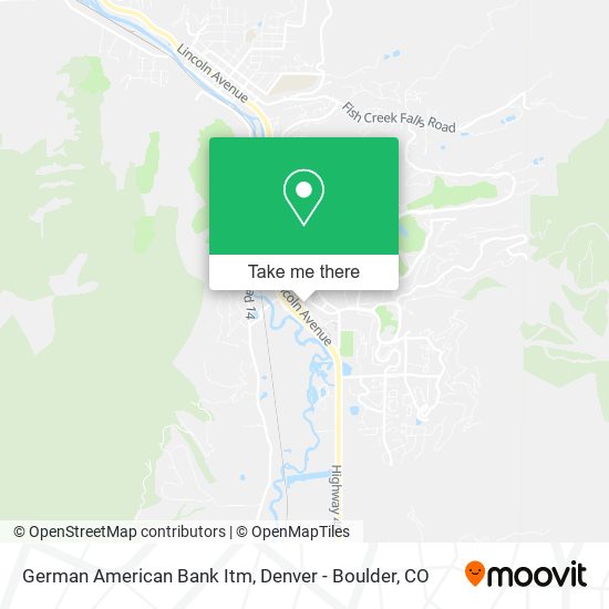 Mapa de German American Bank Itm