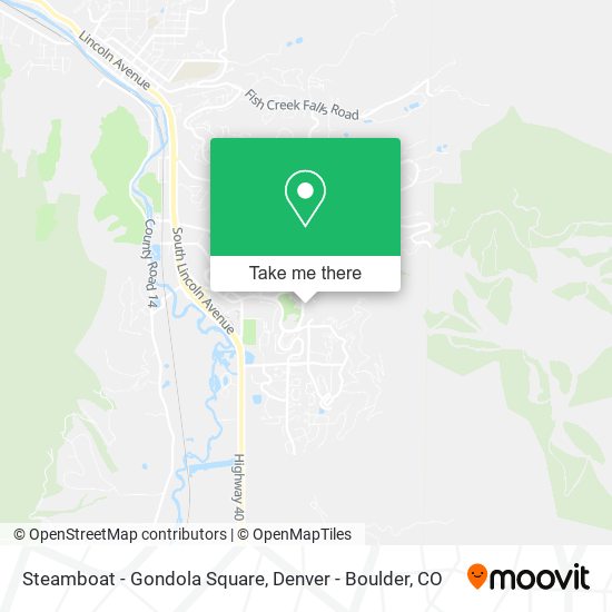 Mapa de Steamboat - Gondola Square