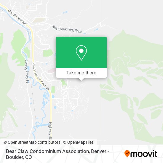 Bear Claw Condominium Association map