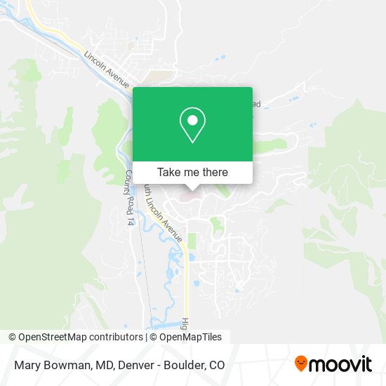 Mary Bowman, MD map