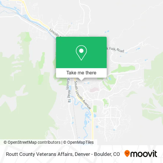 Routt County Veterans Affairs map