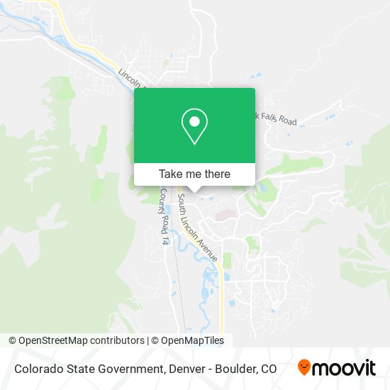 Colorado State Government map