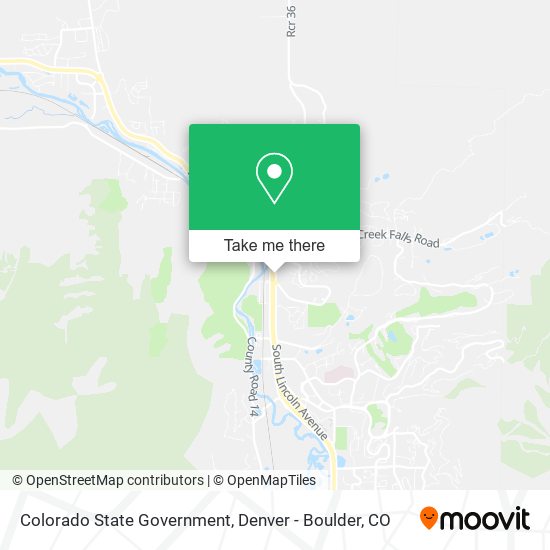 Colorado State Government map