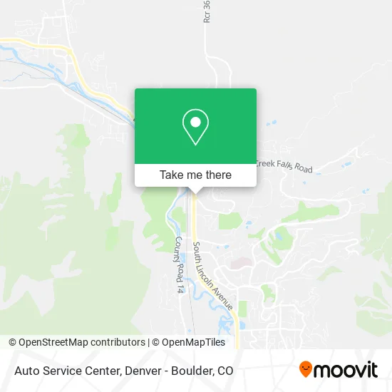Auto Service Center map
