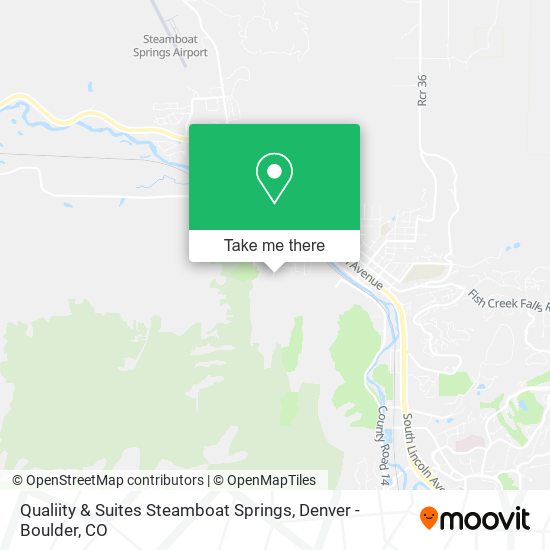 Qualiity & Suites Steamboat Springs map