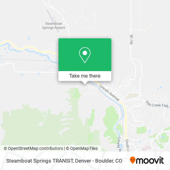 Mapa de Steamboat Springs TRANSIT