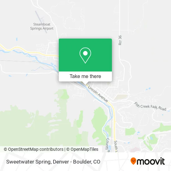Sweetwater Spring map