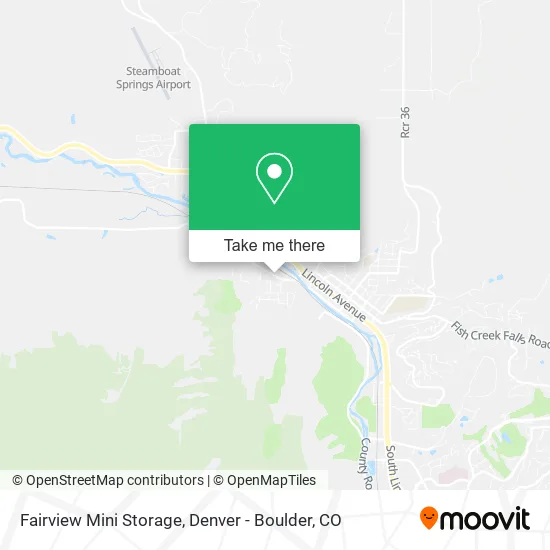Fairview Mini Storage map