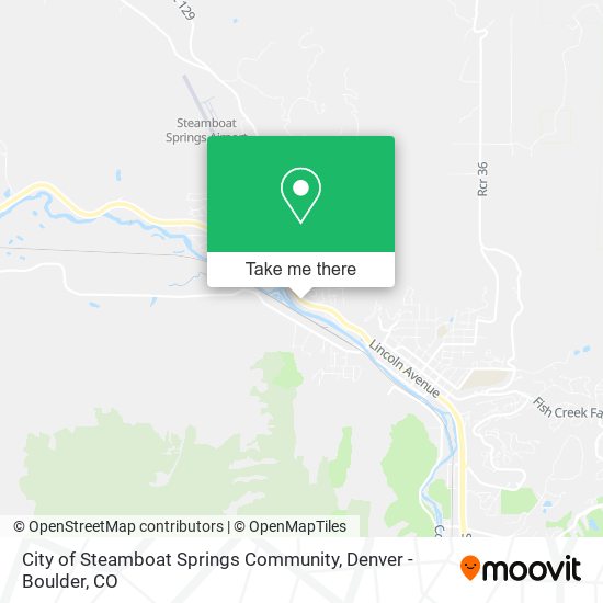 City of Steamboat Springs Community map
