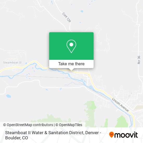 Steamboat II Water & Sanitation District map