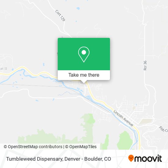 Mapa de Tumbleweed Dispensary