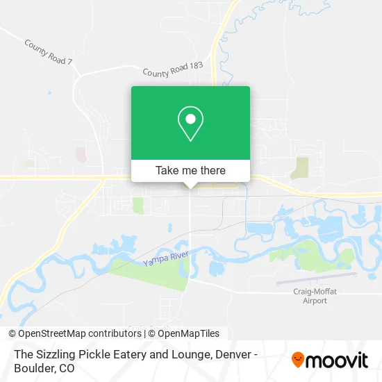 The Sizzling Pickle Eatery and Lounge map