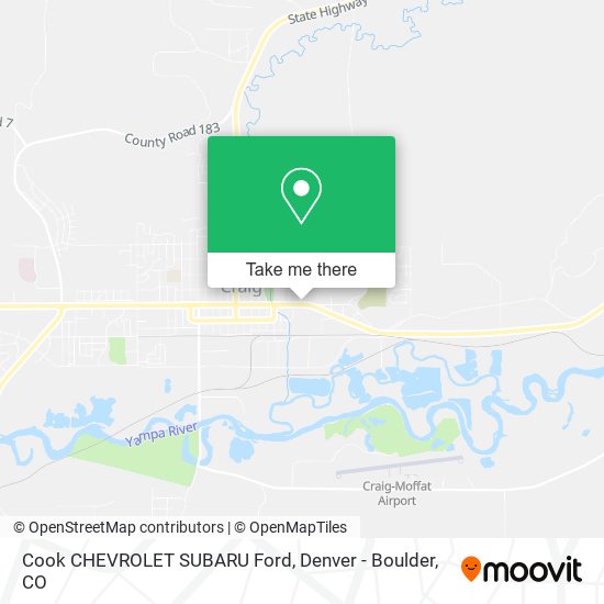 Cook CHEVROLET SUBARU Ford map