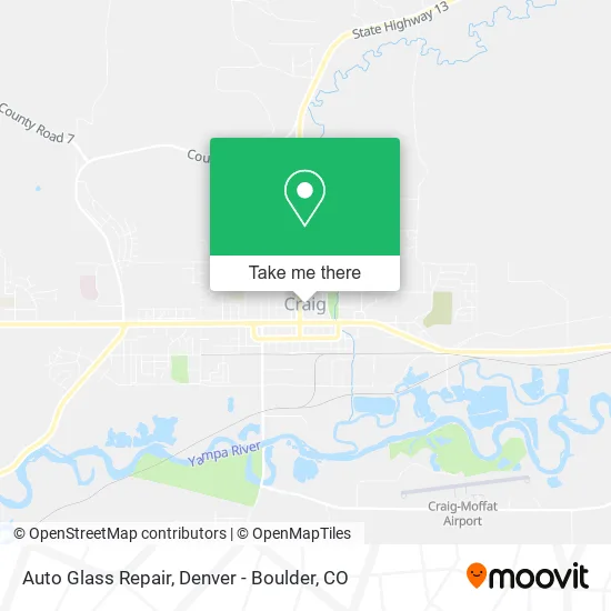 Auto Glass Repair map
