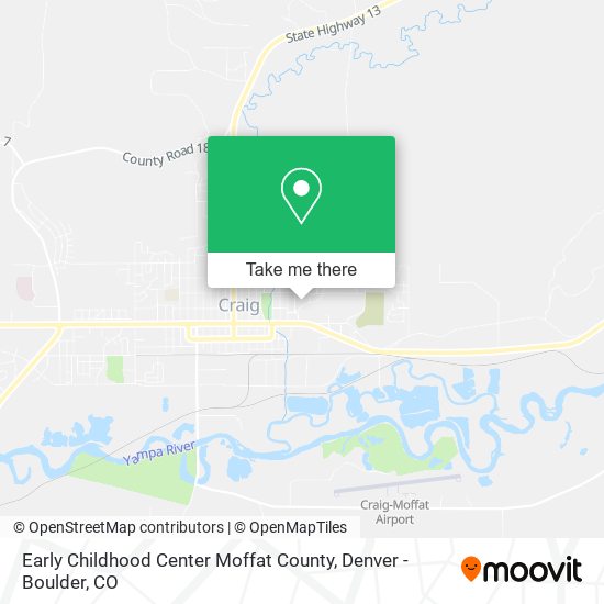 Early Childhood Center Moffat County map