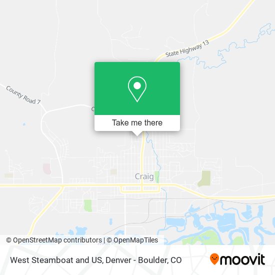 Mapa de West Steamboat and US