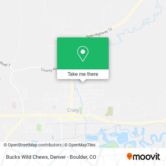 Bucks Wild Chews map