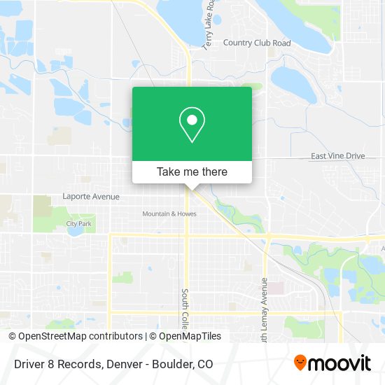 Driver 8 Records map