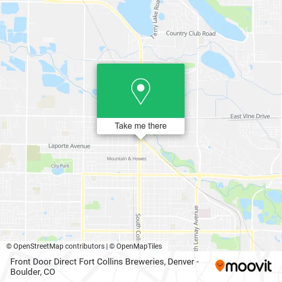 Front Door Direct Fort Collins Breweries map