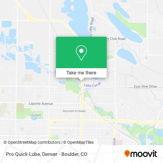Pro Quick Lube map