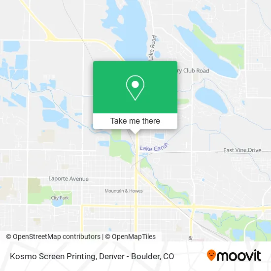 Kosmo Screen Printing map